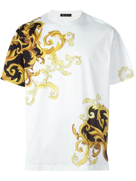 mens white versace shirt